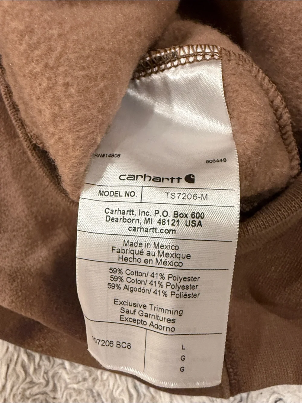 Carhartt Brown Tie-Dye  Hoodie